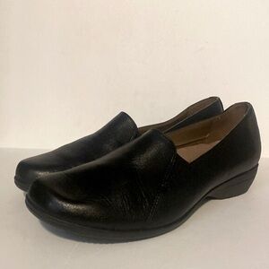 Dansko Black Leather Women's Farah Comfort Shoes